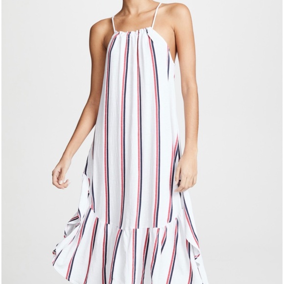 sundry striped caftan
